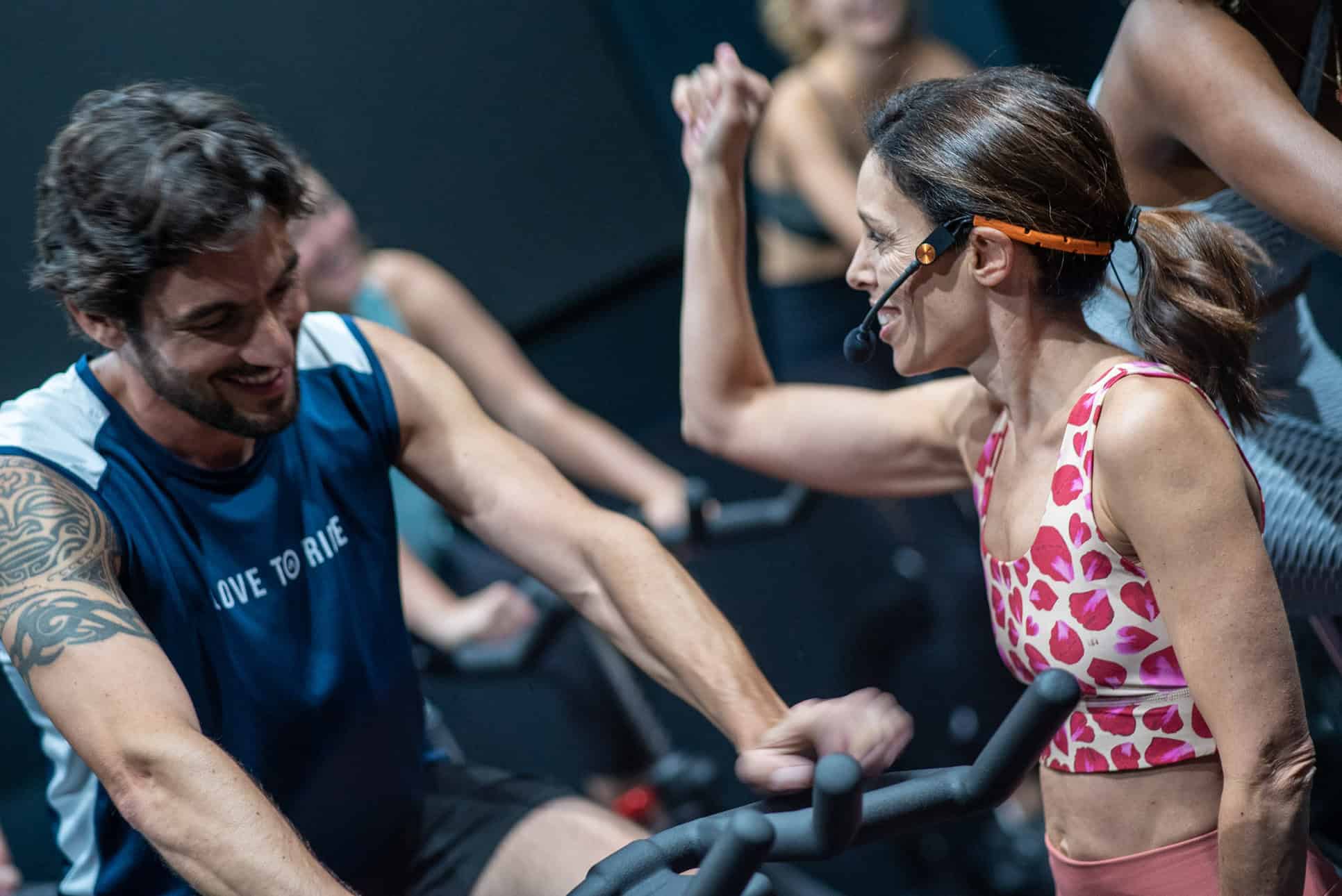 Coaching d'une séance de spining